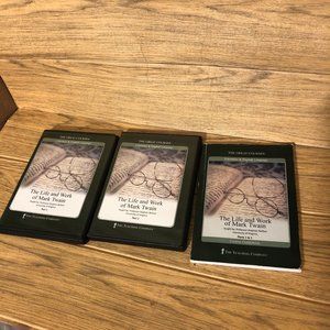 Great Courses THE LIFE and WORK OF MARK TWAIN 4DVDs+booklet